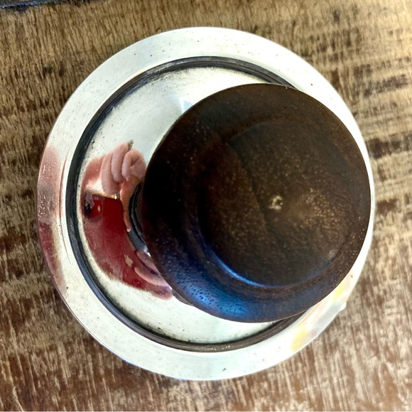 Vintage Silver Plated Teapot with Wooden Handle Signed Italy - Picture 11 of 14